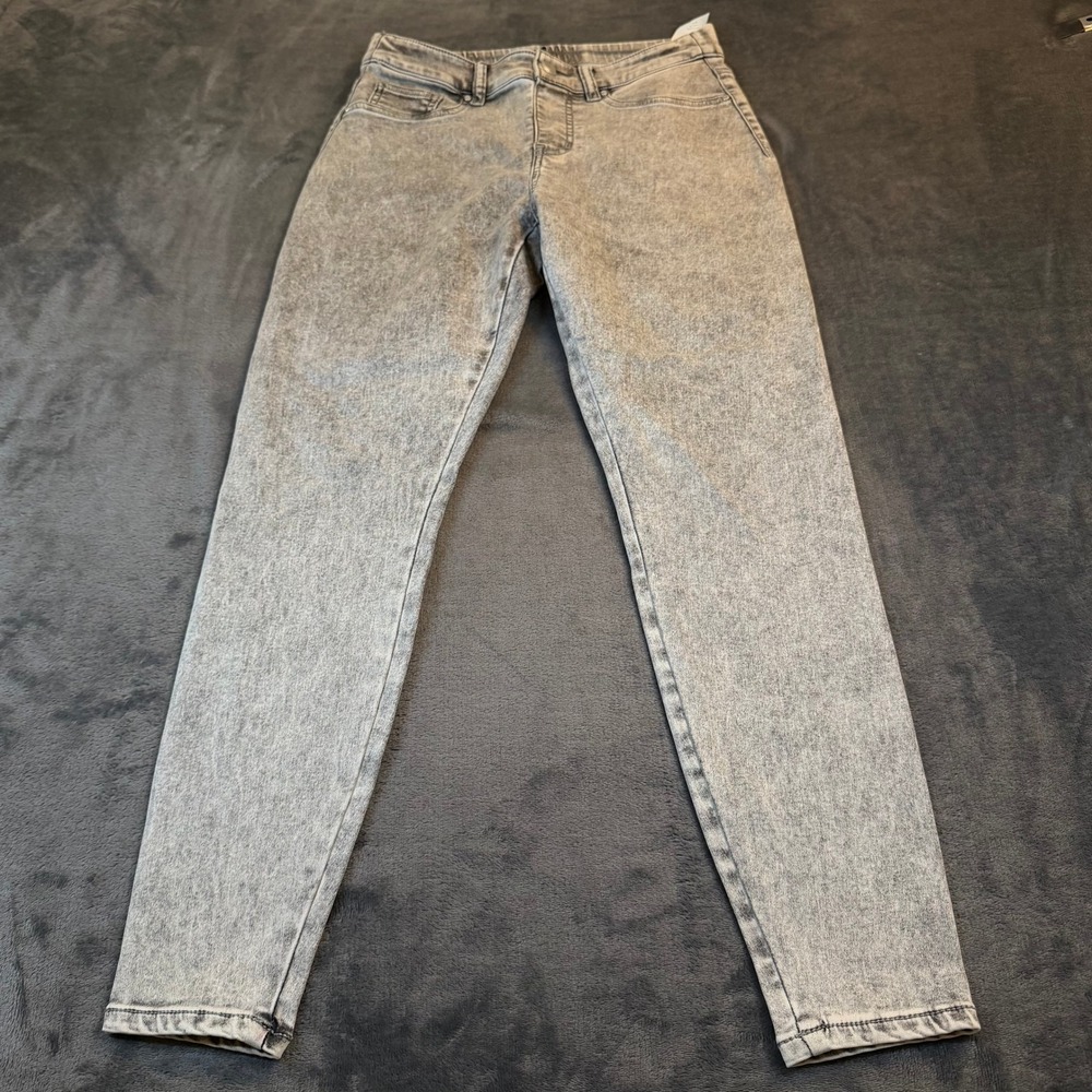 G by Giuliana G Slim Jeans Womens 8 Petite‎ Gray Acid Wash Stretch Jeggings
